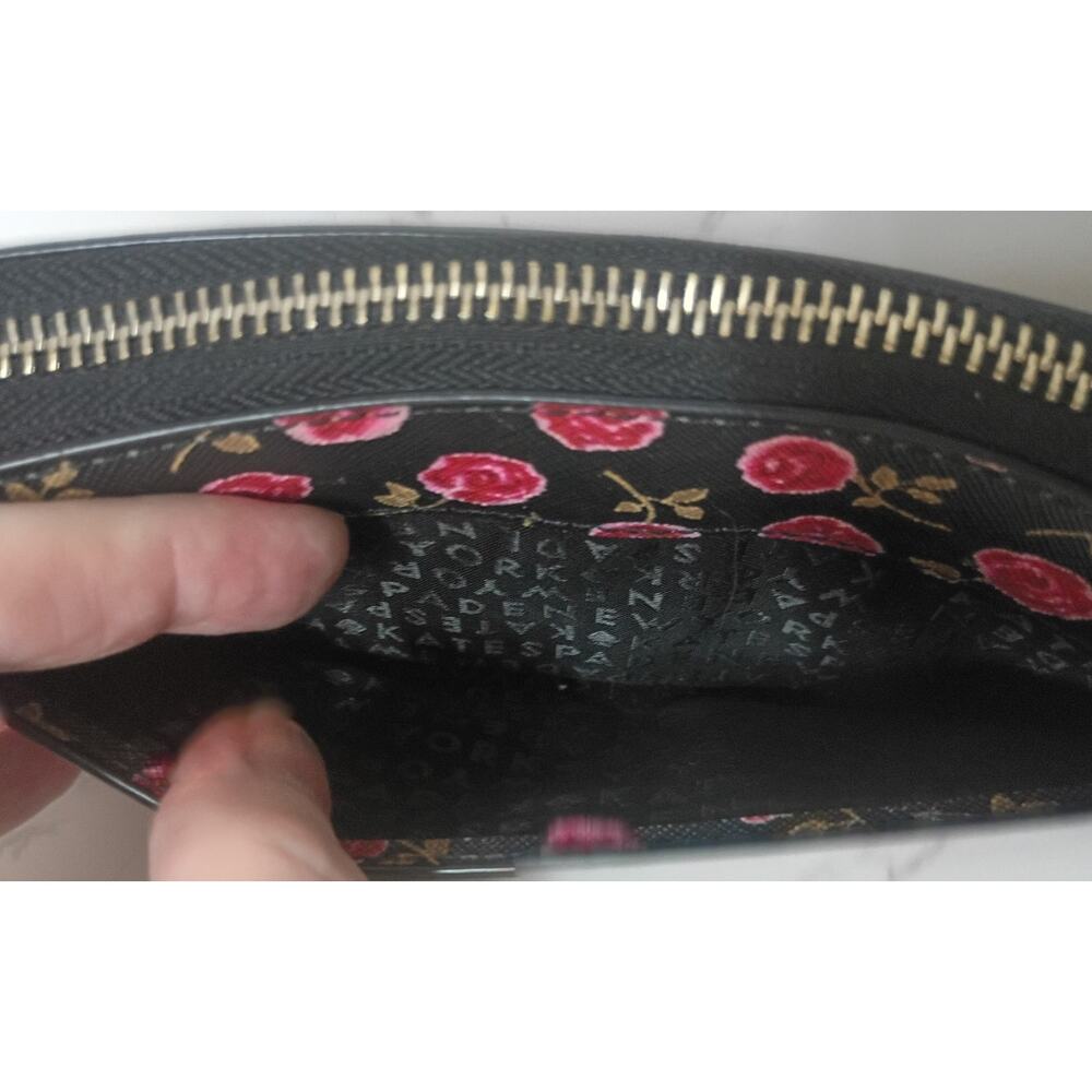 KATE SPADE Laurel Way Neda Hazy Rose Zip-Around Wallet - NWOT - Picture 6 of 8